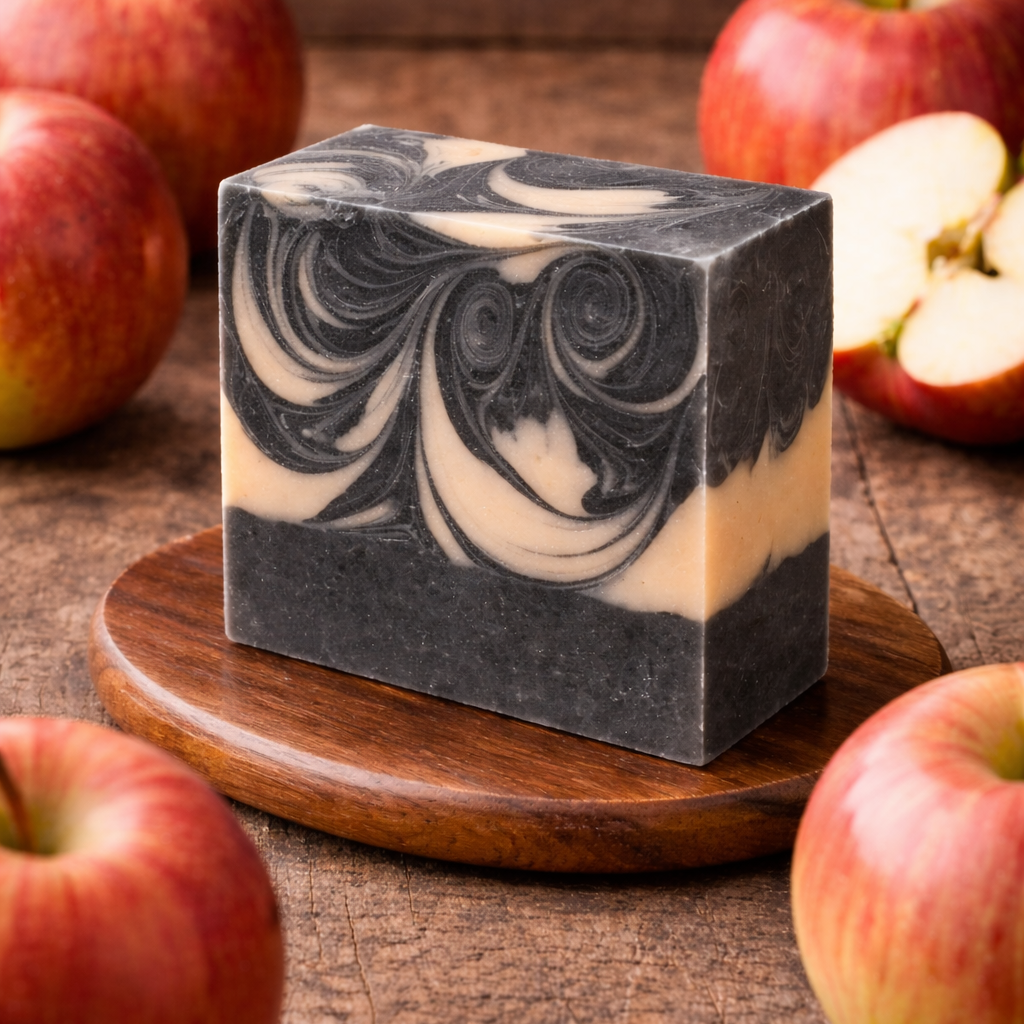 Apple Sage Goat Milk Charcoal Soap