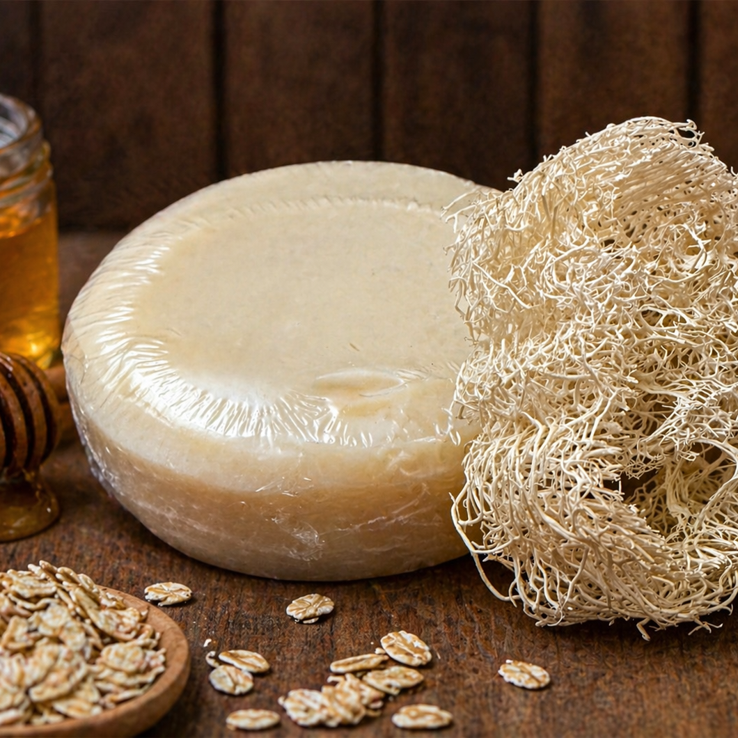 Oatmeal Milk & Honey Goat Milk Loofah Soap