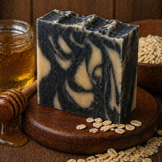 Oatmeal Milk & Honey Goat Milk Charcoal Soap