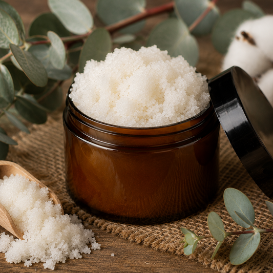 Goat Milk Foaming Sugar Scrub Eucalyptus Cotton