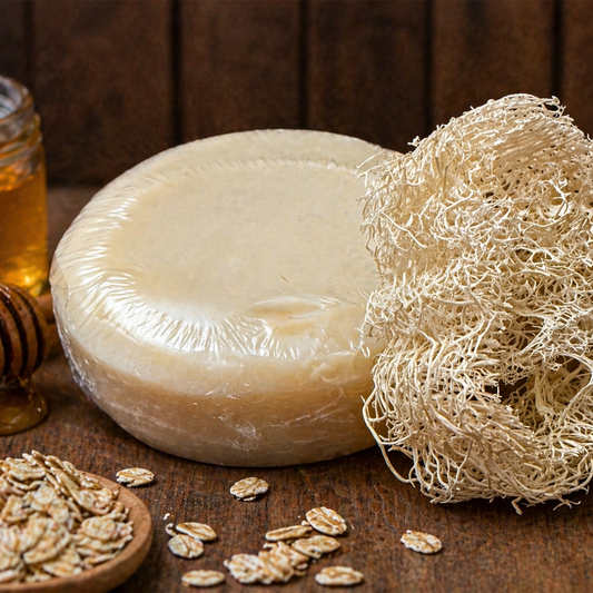 Oatmeal Milk & Honey Goat Milk Loofah Soap